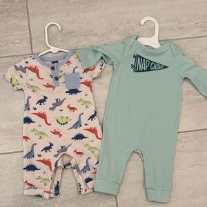 Dinosaur Print and Teal Kids Set